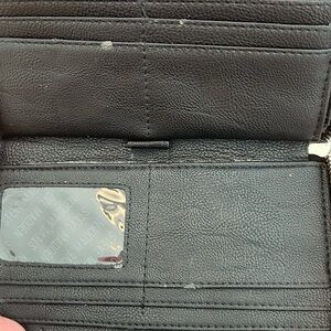 Steve Madden Charcoal Leather Wallet
